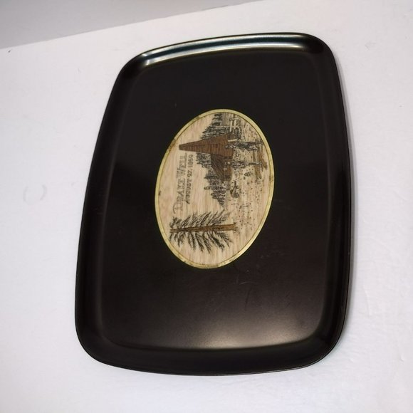 Couroc Tray, Vintage Mid Century, Drake Well 1859, Pennsylvania Oil Well History - Picture 3 of 8